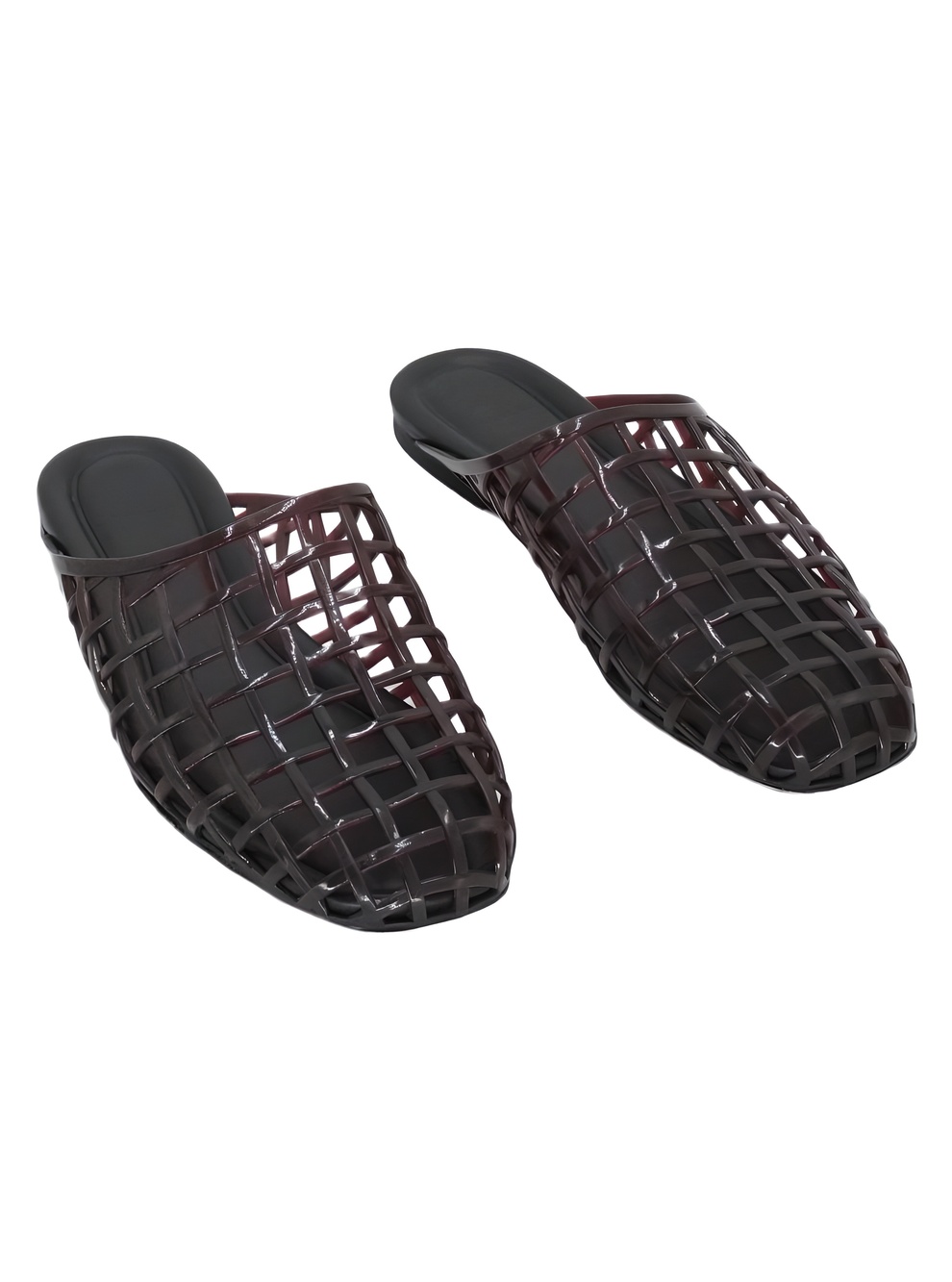 Vince Barcelona Jelly Mule Ganache Caged Flat Sandals Size 7M